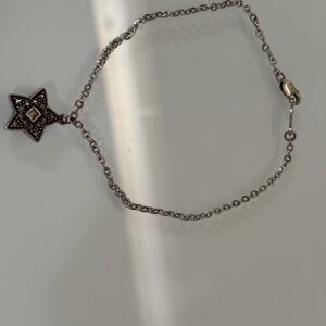 Sterling Silver Star Charm Anklet